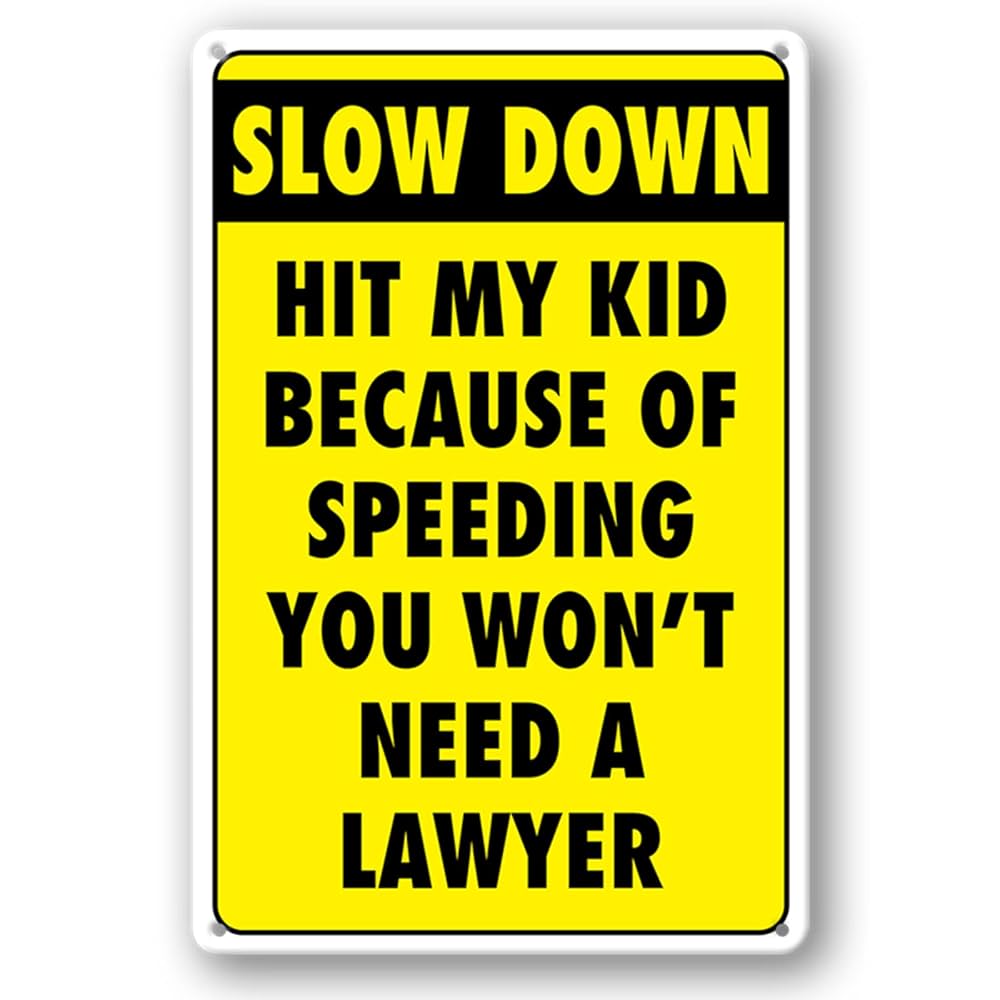 Amazon.com: Slow Down Signs Children and Kids Play For